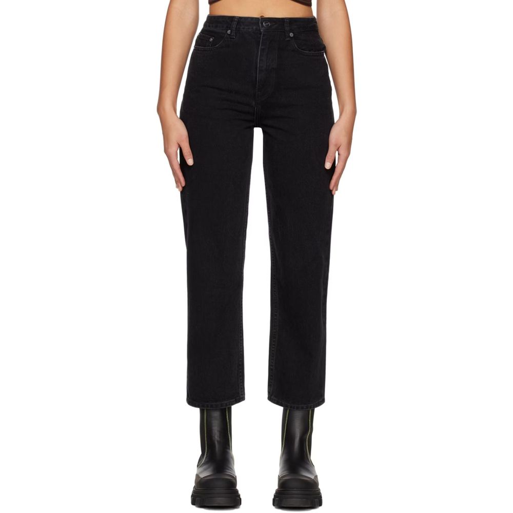 Ganni Misy Cropped Jean - Black 28
